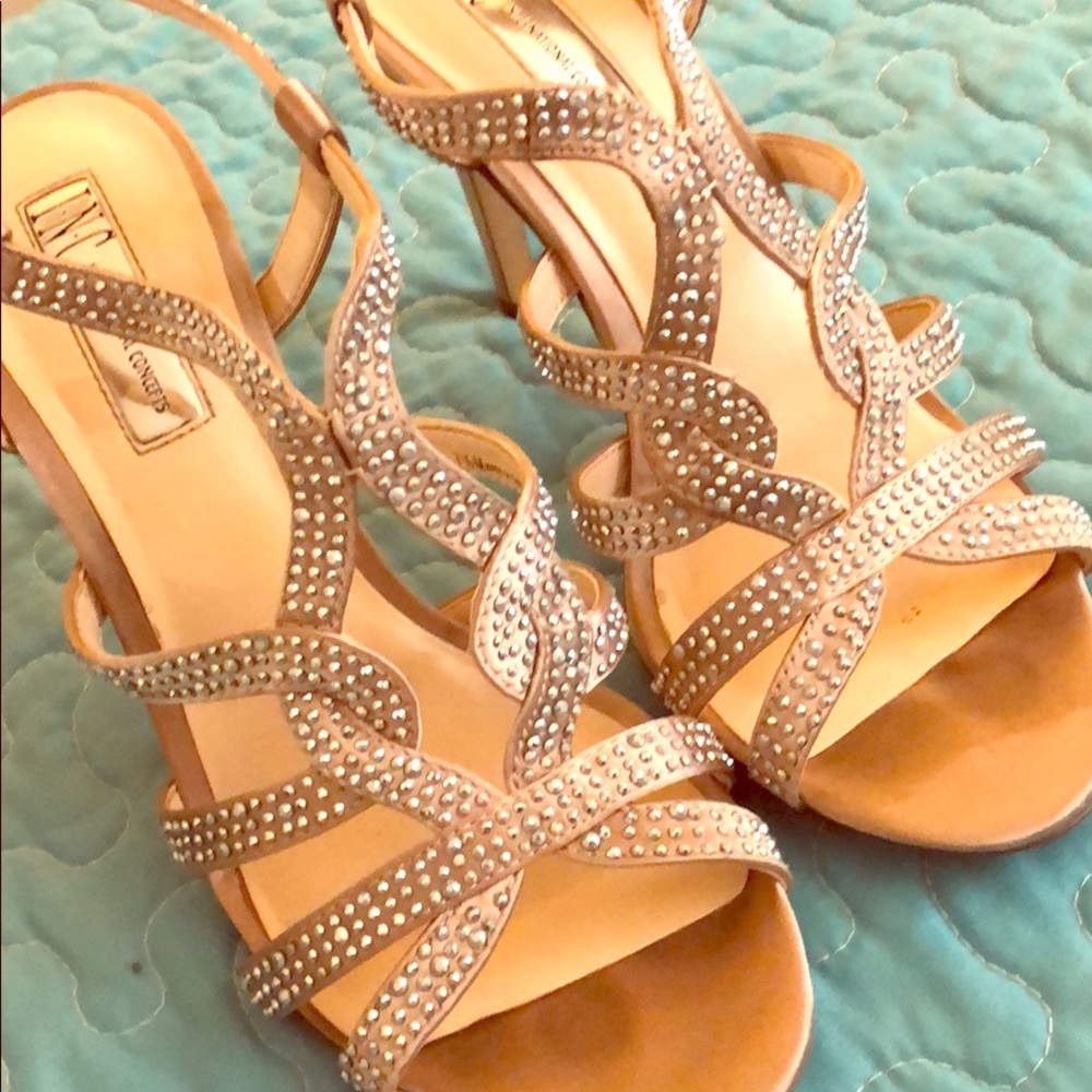 INC “Randiibis” heels in bisque - Size 7 1/2